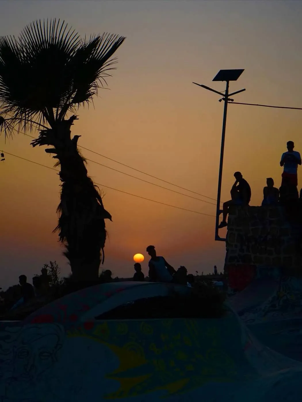 Sunset surf session